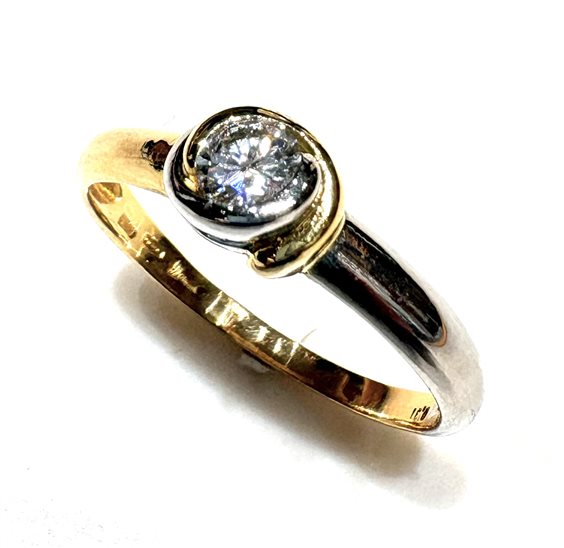 Ringe Sommer Dame in Gelbgold Diamante 0.31 Ct SOLITARIO DIA CT 0.31 G/VVS - SOLITARIO DIA CT 0.31 G/VVS